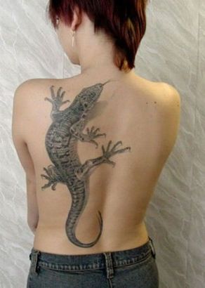 3D Back Tattoo